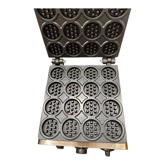 Commercial Belgian Waffle Maker - 16pcs Mini Maker, Nonstick, Stainless Steel - Picture 7 of 7